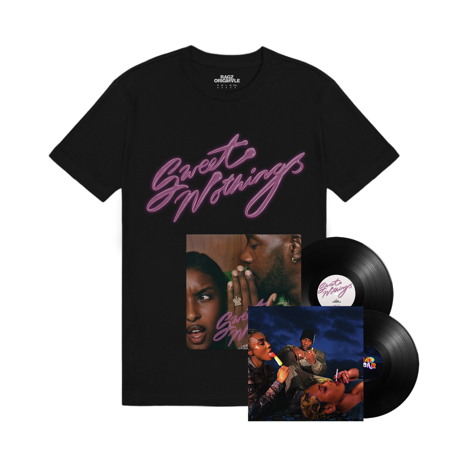 Sweet Nothings Vinyl & Tee + Bare Sugar Vinyl Bundle